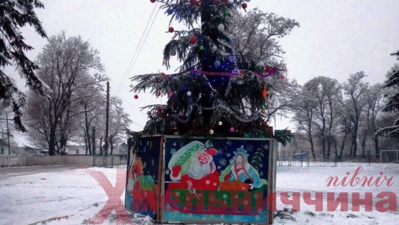 Різдвяно-новорічна ялинка запалала у Кунівському старостаті