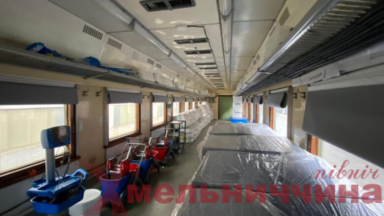 В Україні почав курсувати потяг-мінігоспіталь для евакуації поранених із зони бойових дій