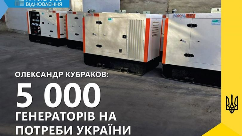 На початку року на потреби України надійде декілька тисяч генераторів