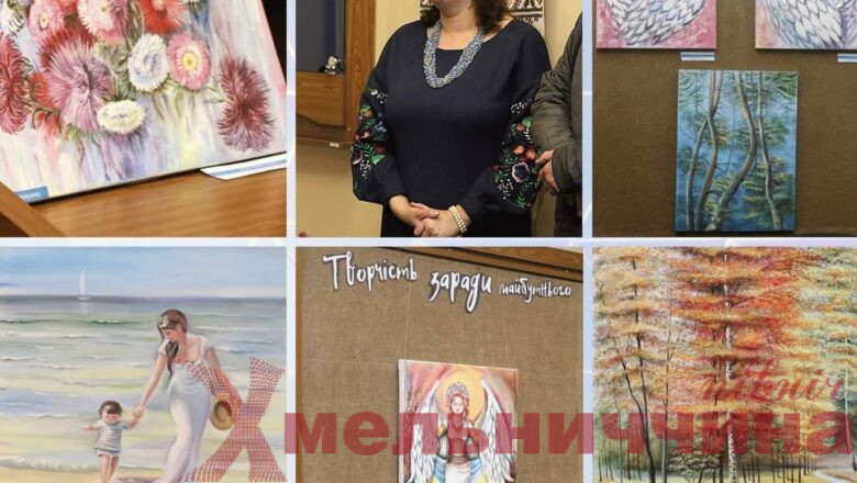 Нетішинська художниця продавала свої картини, аби підтримати військових ЗСУ