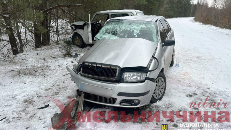 На Полонщині внаслідок лобового зіткнення травмувалися двоє людей