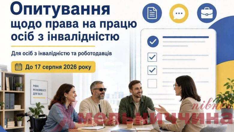 Жителів Хмельниччини закликають долучитися до опитування про працевлаштування людей з інвалідністю